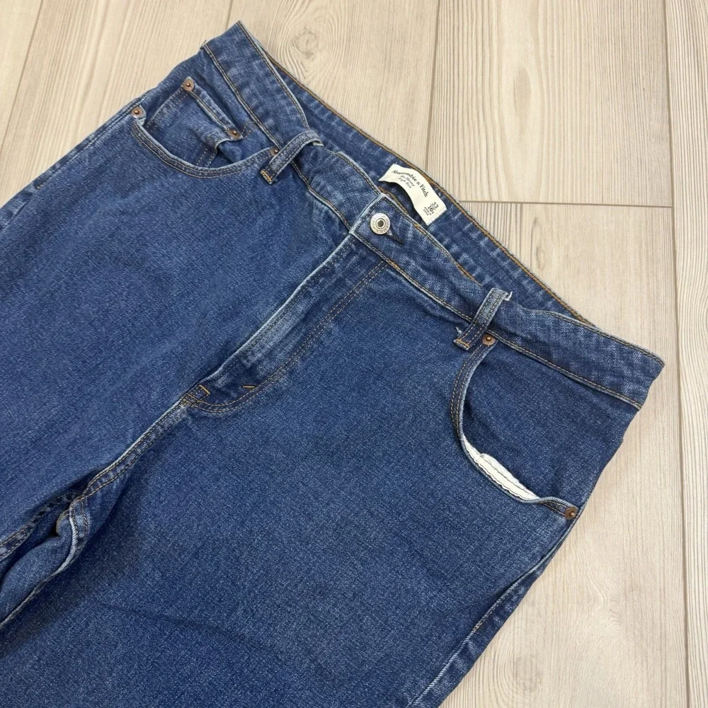 Abercrombie‎ & Fitch 33/16S Skinny High Rise Blue Jeans Curve Love